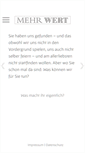Mobile Screenshot of mehrwert-marketing.de
